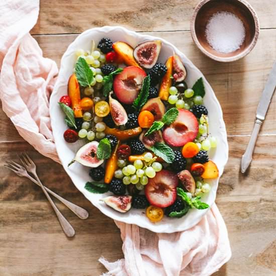 Healthy Late Summer Fruit Salad