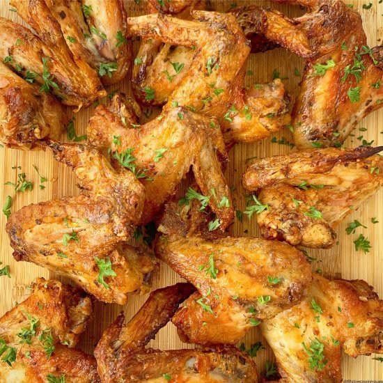 Air Fryer Marinated Chicken Wings