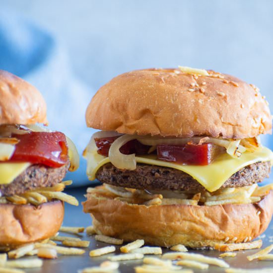 Vegan Cuban Guava Burger