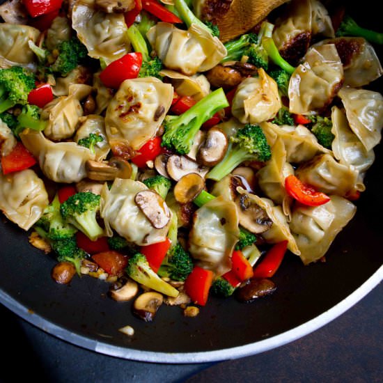 Chicken Wonton Stir Fry