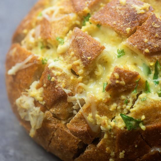 TURKEY AND SWISS PULL APART BREAD