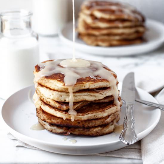 Cinnamon Roll Pancakes