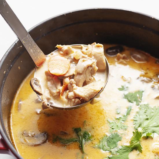 Thai Chicken Soup with Coconut Milk