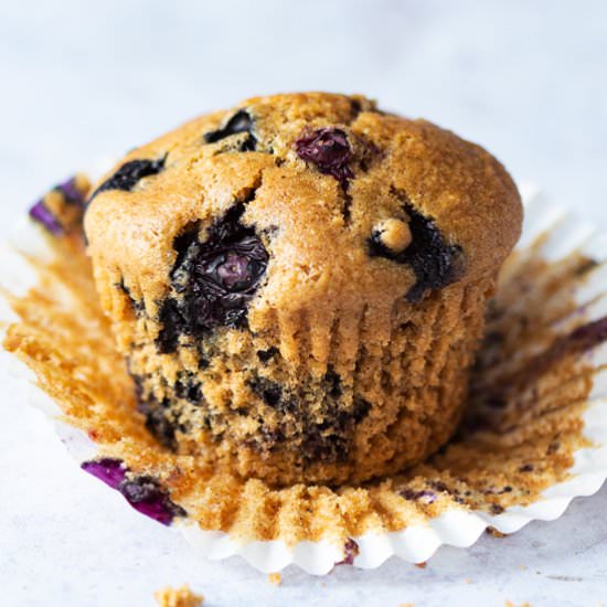 Vegan blueberry muffins