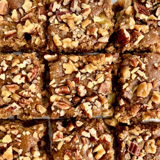 Vegan Cinnamon Apple Blondies