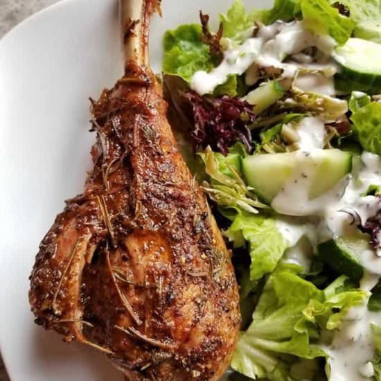 Slow Roasted Turkey Legs