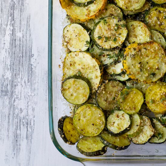 Herb Roasted Zucchini