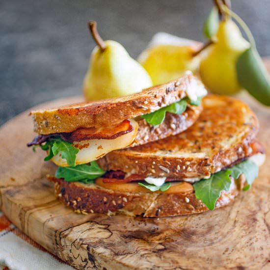 Grilled Cheese with Pear