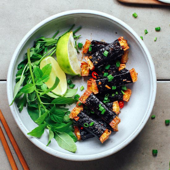 Spicy Seaweed Tofu Rolls