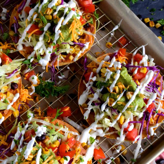 Bean and Cheese Tostadas