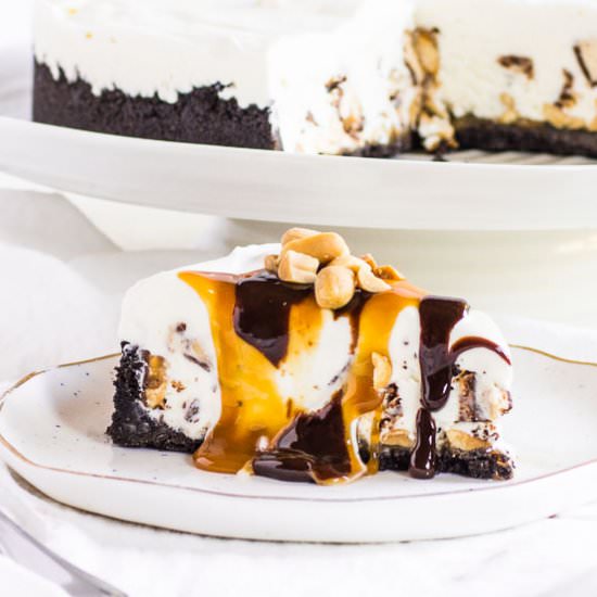 Snickers Ice Cream Cake