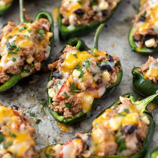 Southwest Stuffed Poblano Peppers
