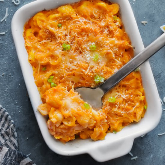 Healthy Buffalo Chicken Pasta
