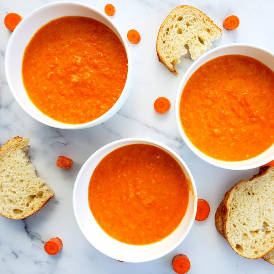 Creamy Carrot Ginger Soup