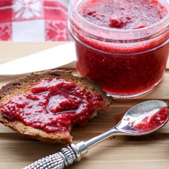 Three Ingredient Raspberry Jam