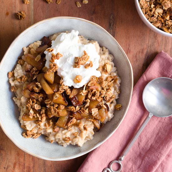 Apple cider oatmeal