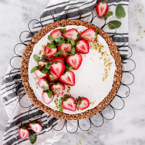 Strawberry Yogurt Tart