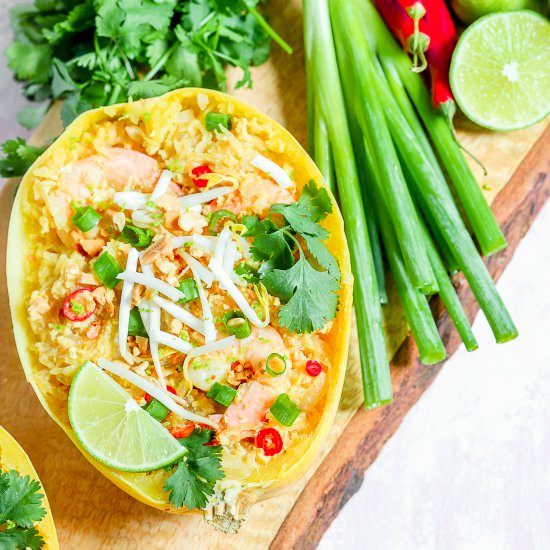 Instant Pot Spaghetti Squash Pad Thai