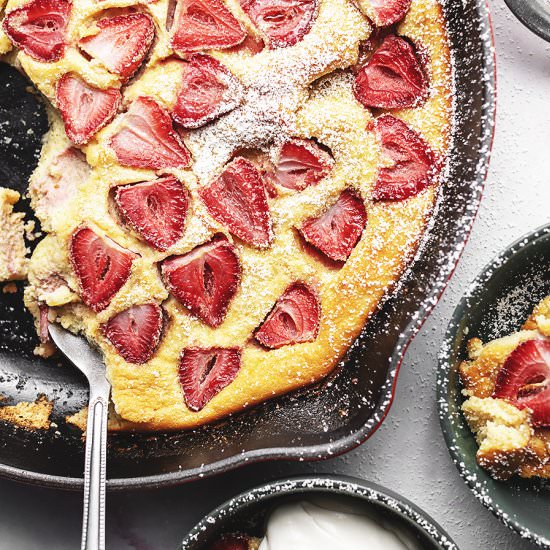 Keto Strawberry Clafoutis