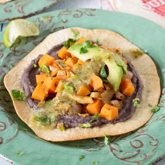 Black Bean Tostadas