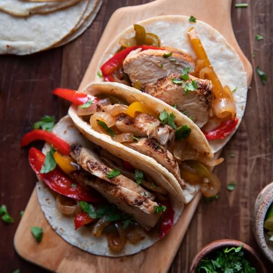 One Pan Mesquite Chicken Fajitas