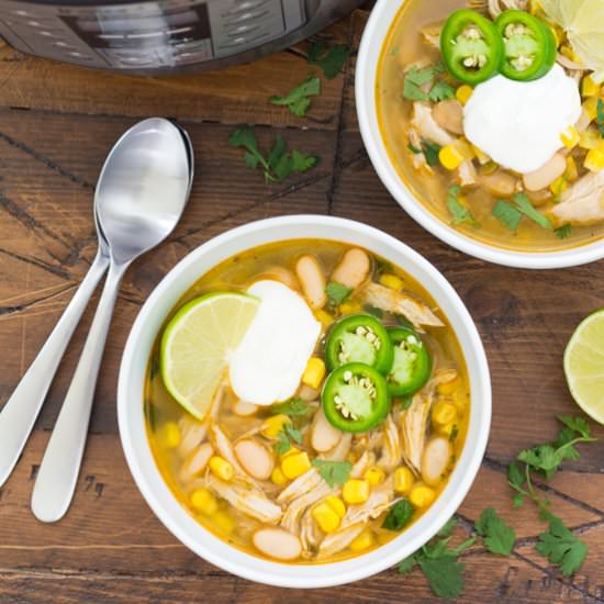 Instant Pot White Chicken Chili