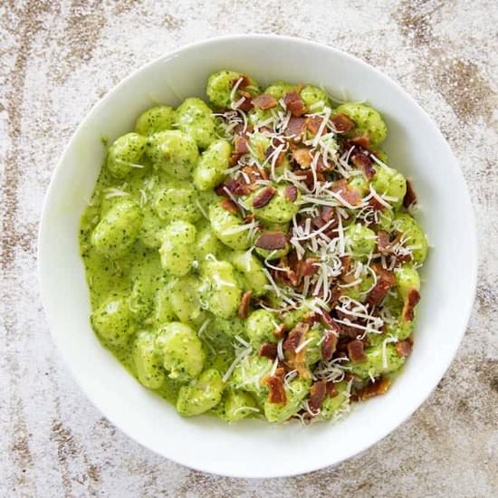 Creamy Pesto Gnocchi