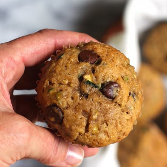 Chocolate Chip Zucchini Muffins