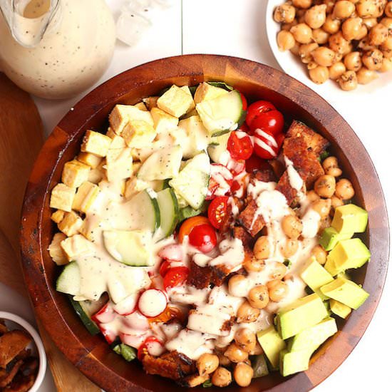 Vegan Cobb Salad wtih Ranch
