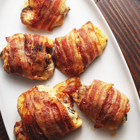 Bacon Wrapped Chicken Thighs
