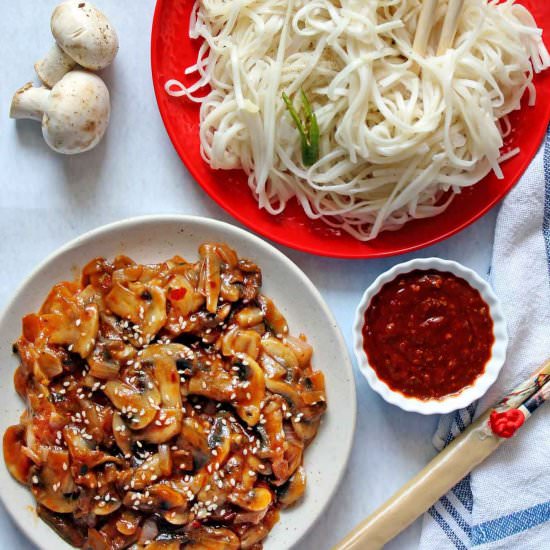 Schezwan Mushroom Recipe
