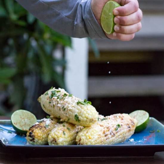 Grilled Mexican Street Corn