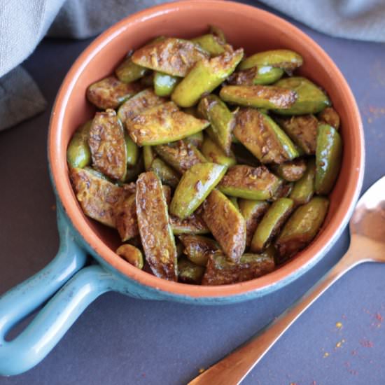 Ivy Gourd Stir Fry/Tindora Subzi