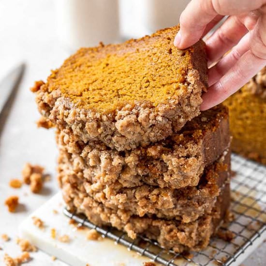 Streusel Pumpkin Bread