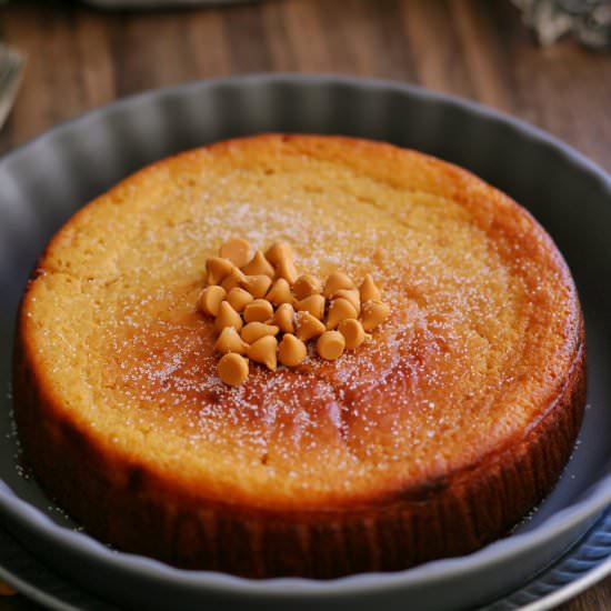 Honey butterscotch ricotta cake