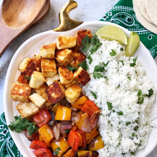 Halloumi Fajitas