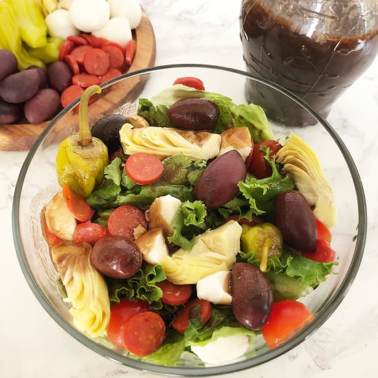 Antipasto Salad & Balsamic Vinaigre