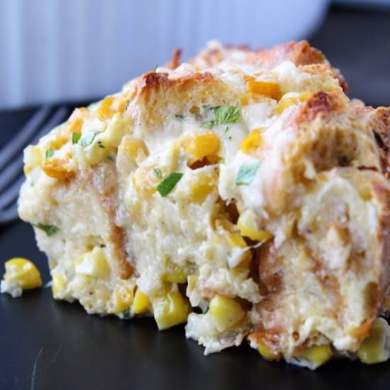 Savory Sweet Corn Bread Pudding