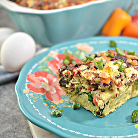Bacon Keto Feta and Bacon Breakfast