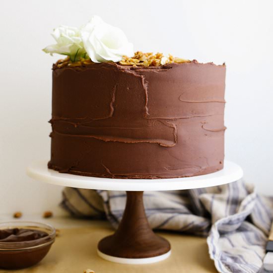 Almond Toffee Cake