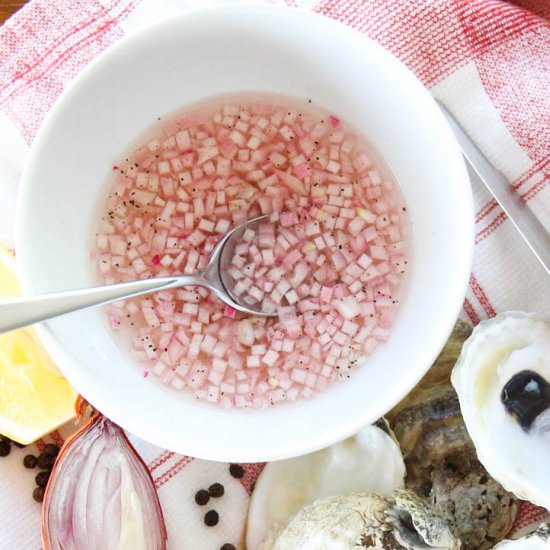 Mignonette Sauce for Oysters