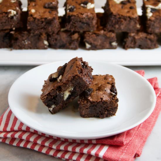 Fudge Brownies with Oreos