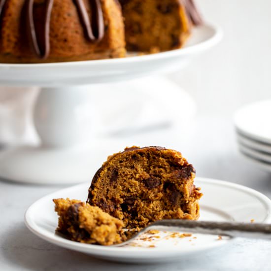 Pumpkin Chocolate Chip Bundt Cake