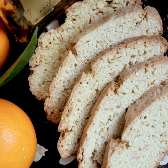 almond and orange biscotti