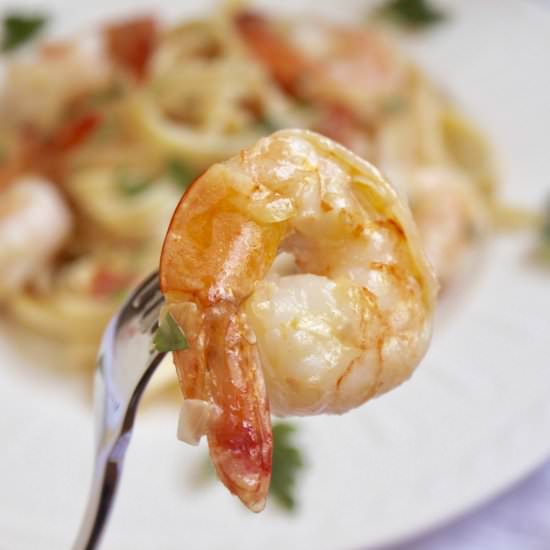 shrimp fettuccine with cream sauce