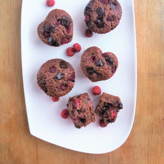 Chocolate Raspberry Muffins