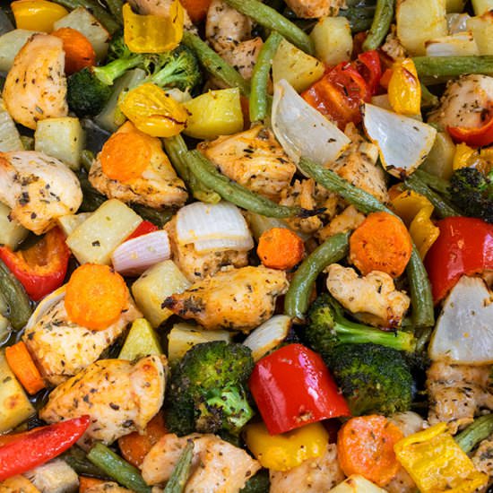 Oven Roasted Chicken and Vegetables