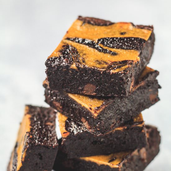 Pumpkin Swirl Brownies
