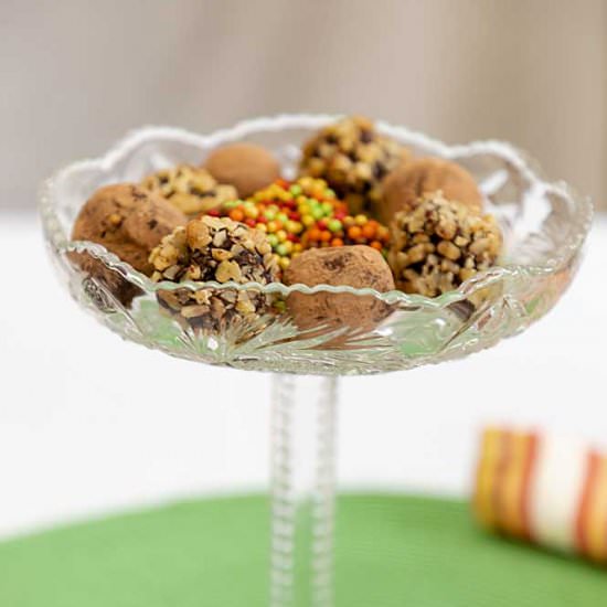 Autumn Decorated Chocolate Truffles
