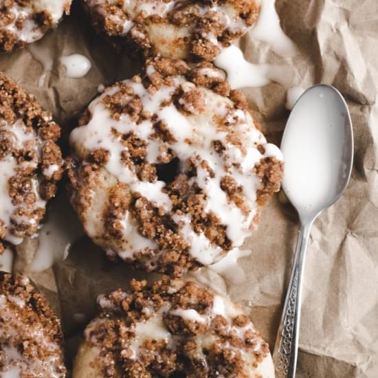 Apple Cider Coffee Cake Donuts